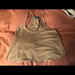 Francesca’s Suede crop top